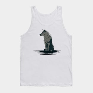 Wolf alone Tank Top